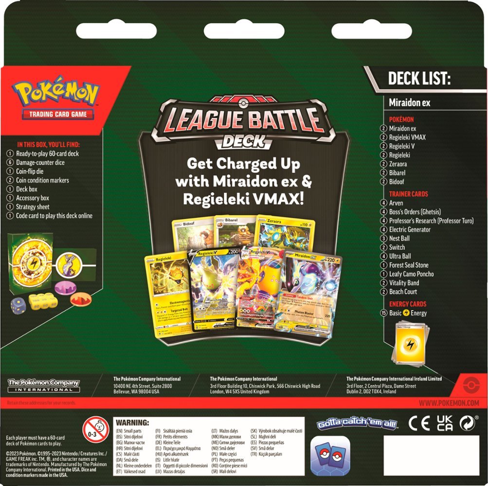 Pokemon: Miraidon ex League Battle Deck