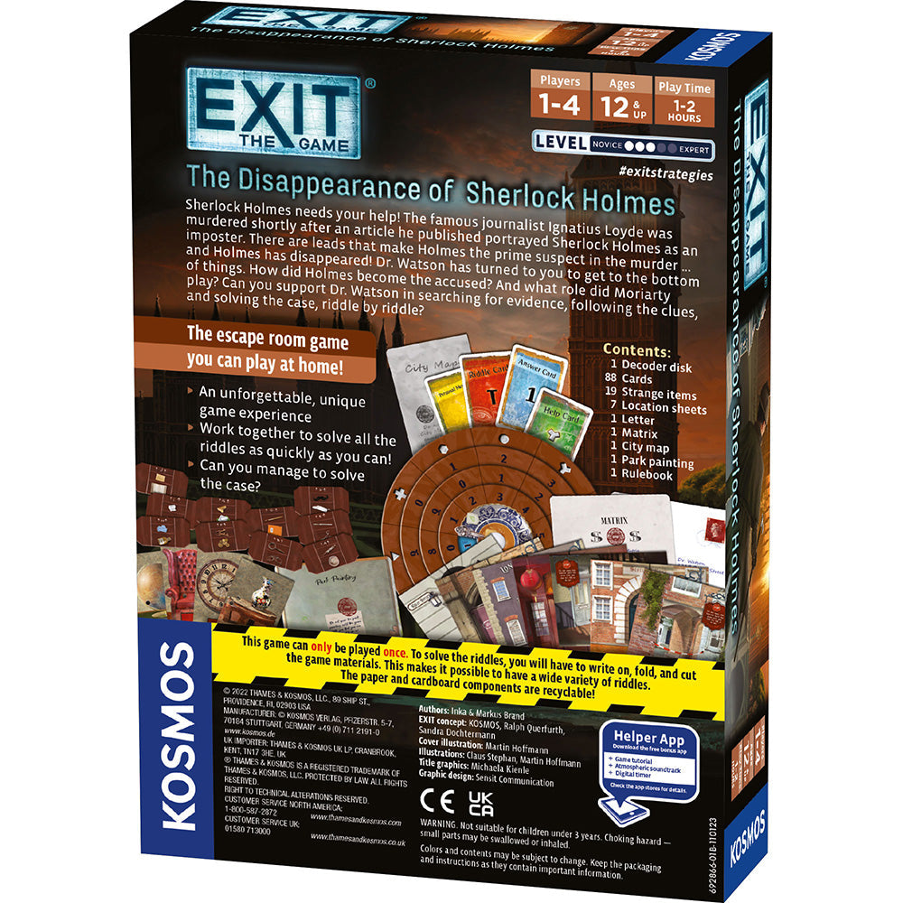 Exit - Disappearance of Sherlock Holmes