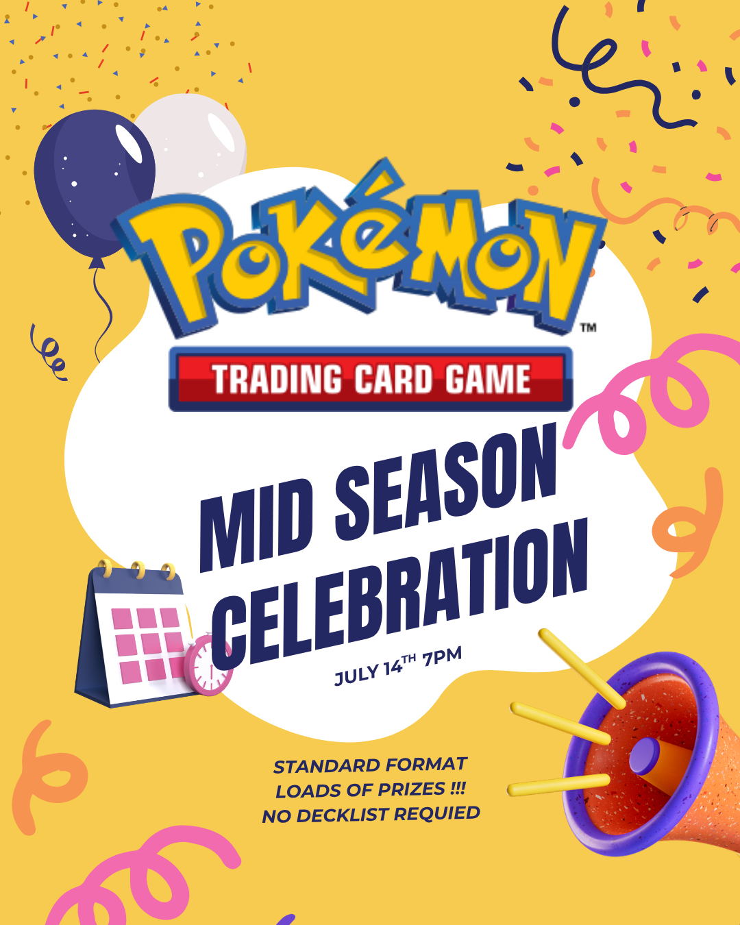 Pokemon TCG Mid Season Celebration July 14th 7pm