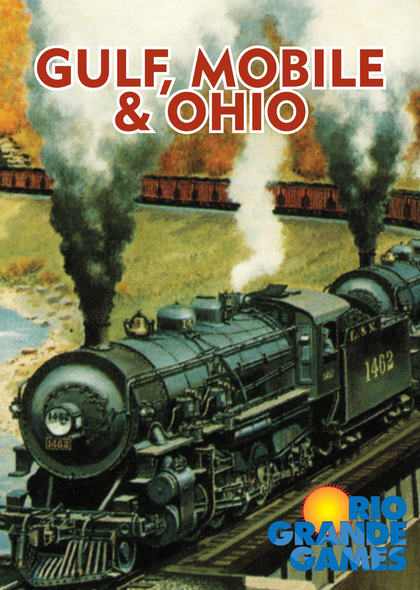 Gulf, Mobile & Ohio board game box