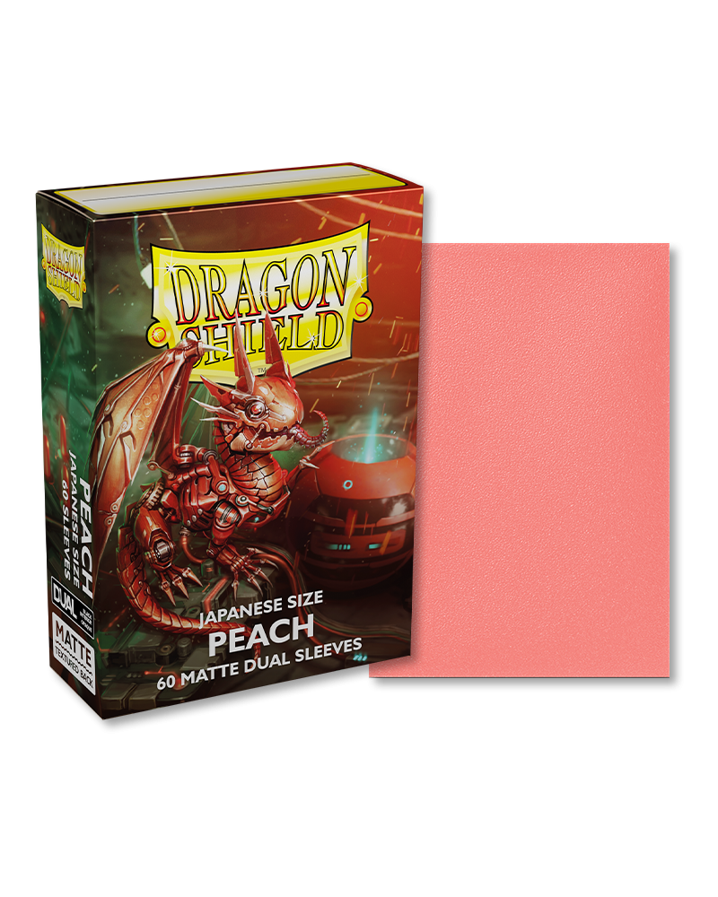 Dragon Shield - Dual Matte Japanese Sleeves – Peach