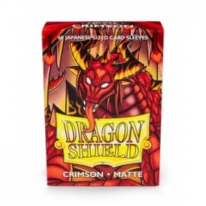 Dragon Shield - Matte Japanese Sleeves - Crimson