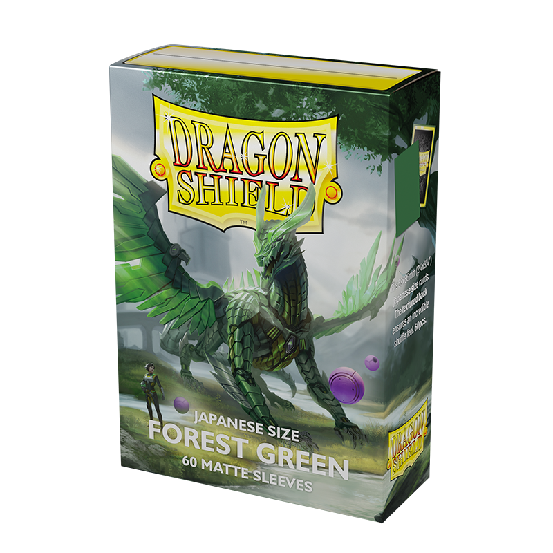 Dragon Shield - Japanese Matte Sleeves - Forest Green