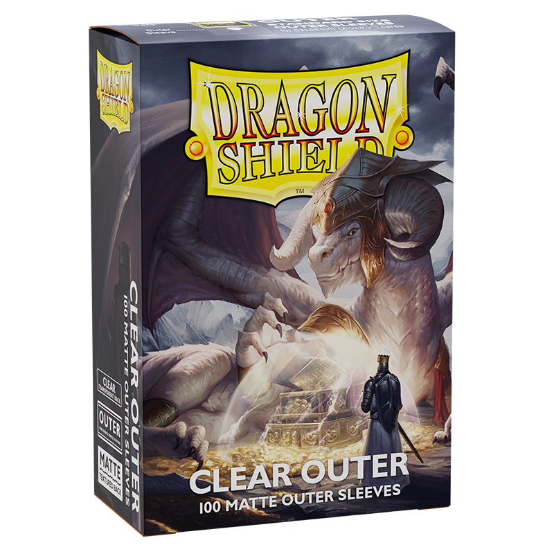 Dragon Shield Standard Size Over Sleeves Matte Clear