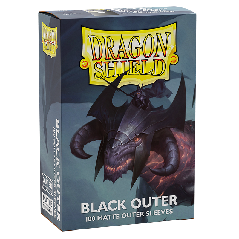 Dragon Shield Standard Outer Sleeves Matte Black