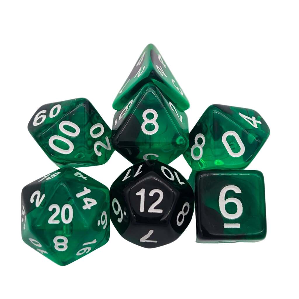 Green Smoke Dice Set