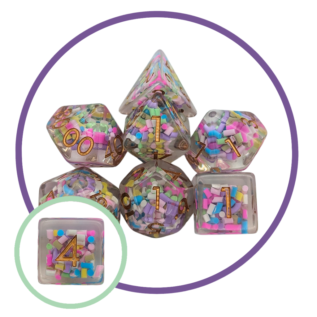 Funfetti Dice Set