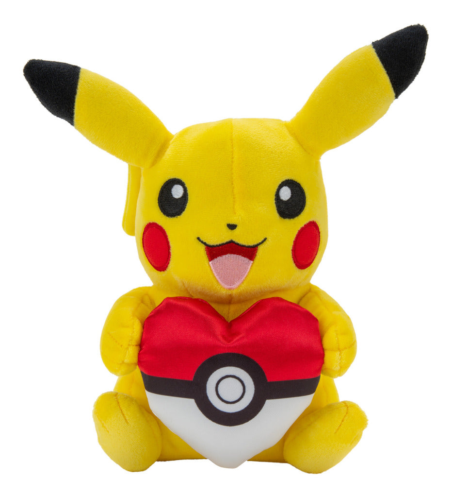 Pokemon Pikachu with Heart Plush 8in