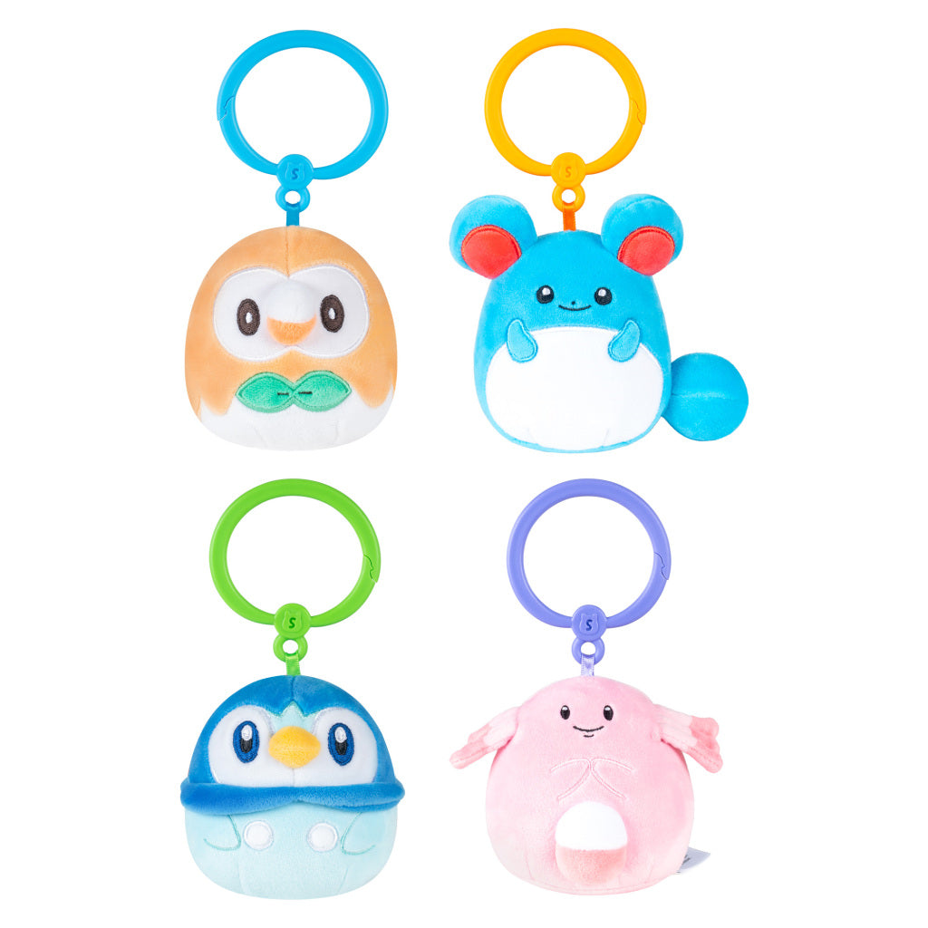Pokemon Squishmallows 3.5 inch Clip On