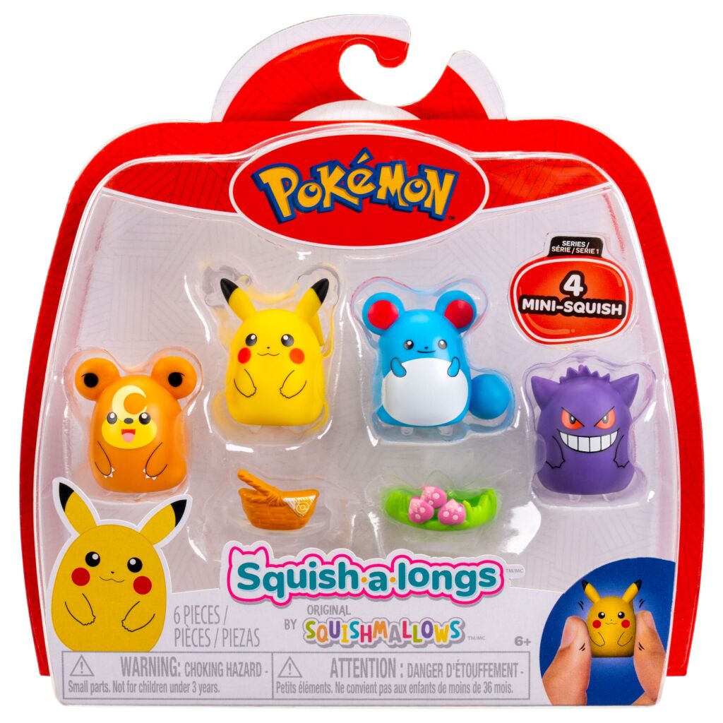 Pokemon Squishalongs 4 Pack Style 2