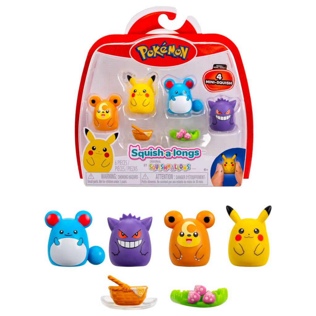 Pokemon Squishalongs 4 Pack Style 2