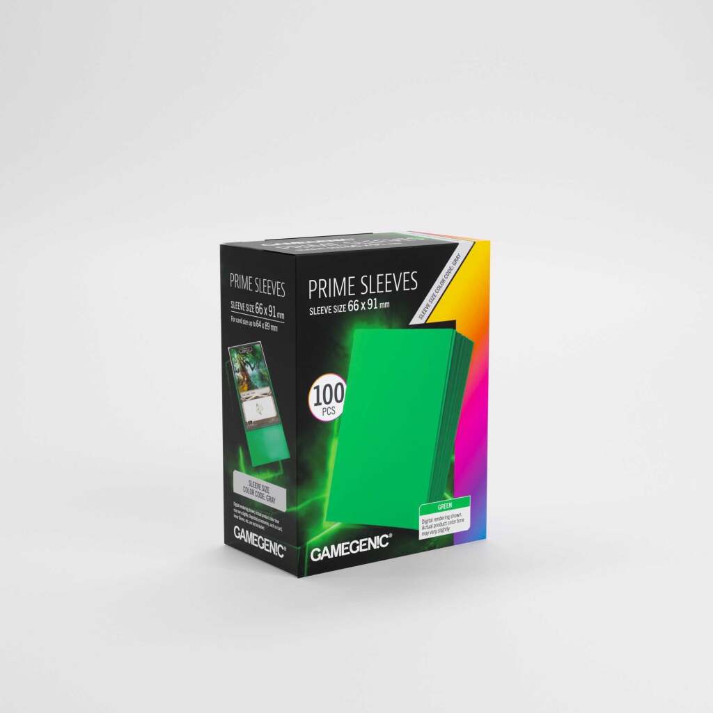 Gamegenic Prime Sleeves Green