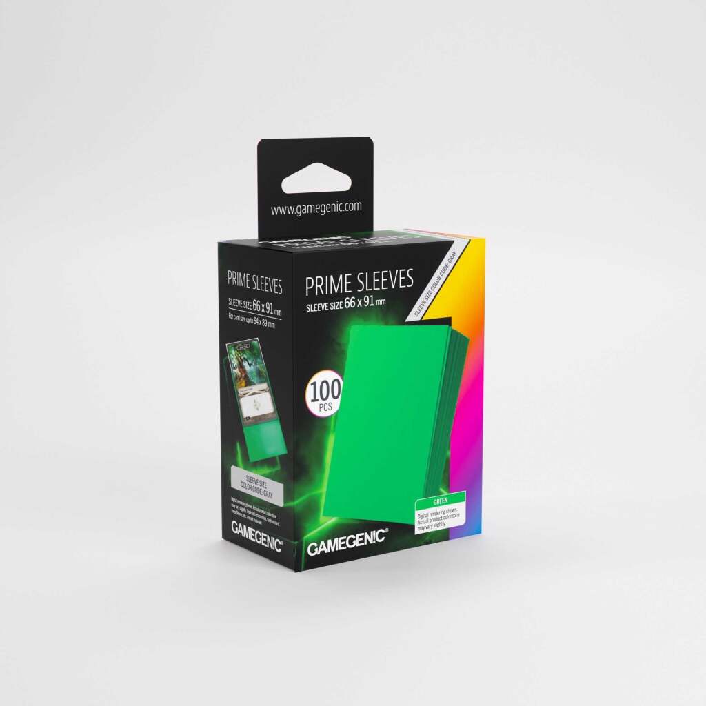 Gamegenic Prime Sleeves Green