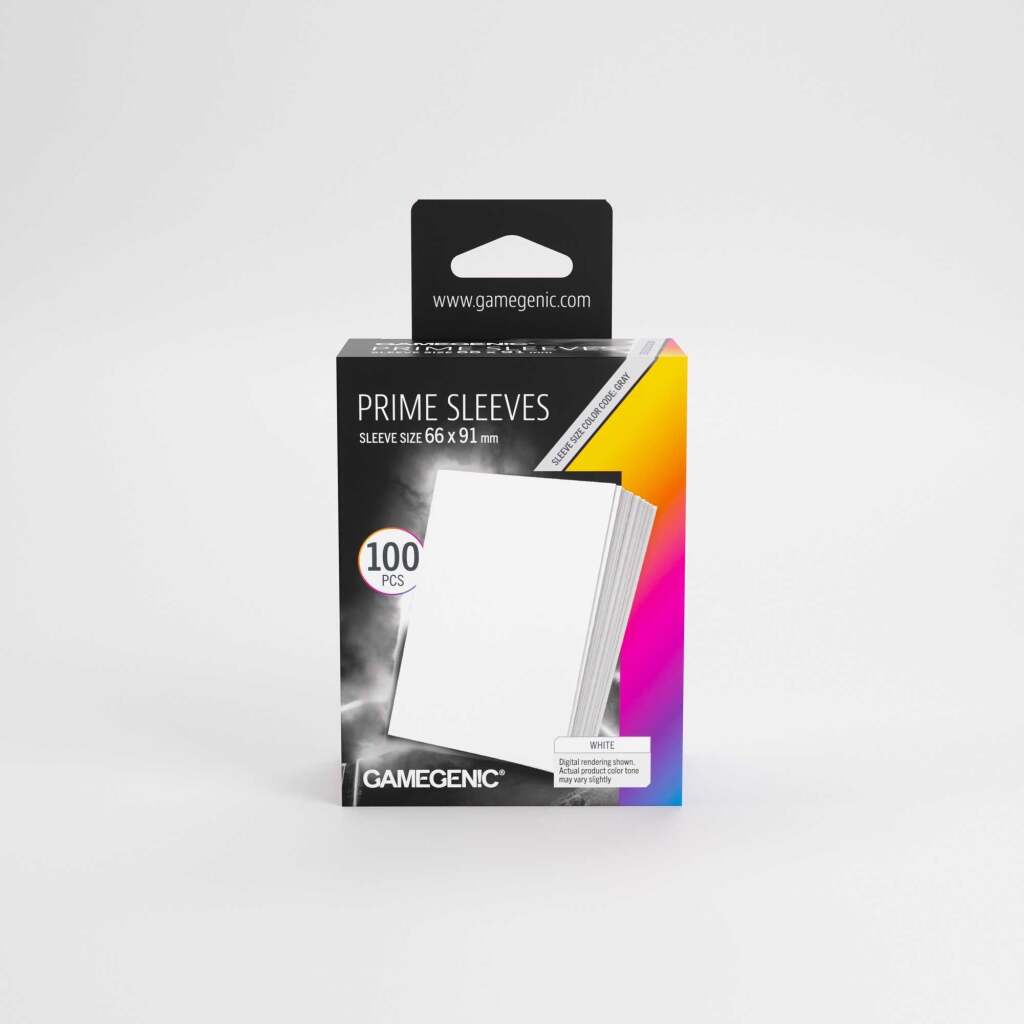 Gamegenic Prime Sleeves White