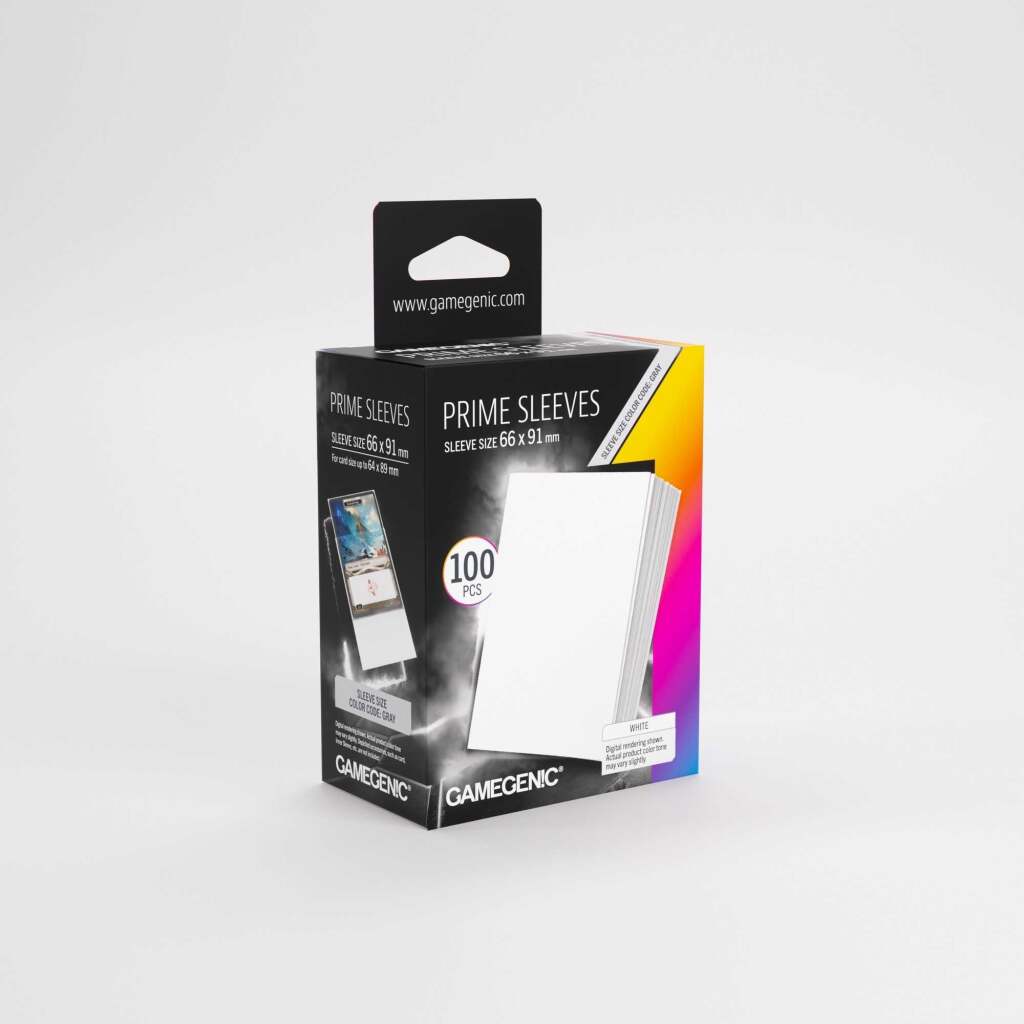 Gamegenic Prime Sleeves White
