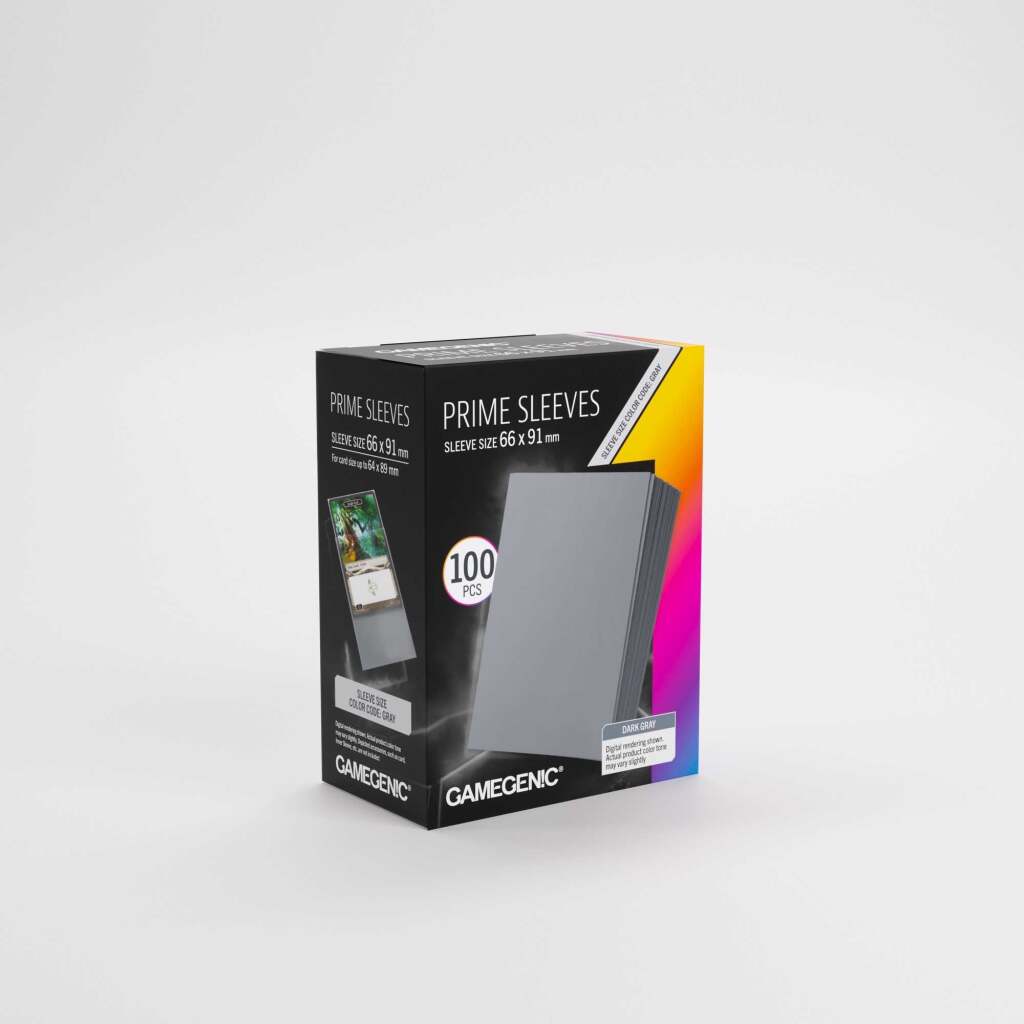 Gamegenic Prime Sleeves Dark Gray