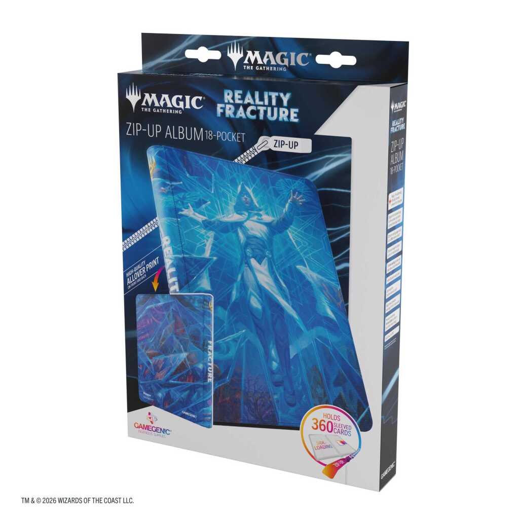 Gamegenic Magic the Gathering: Reality Fracture Zip-Up Album 18-Pocket - Overwrite the Multiverse