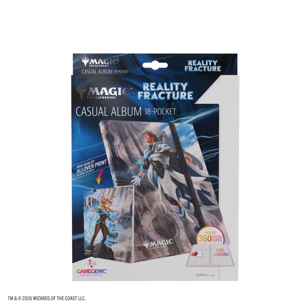 Gamegenic Magic the Gathering: Reality Fracture Casual Album 18-Pocket - Tam Beleren, Conflicted/Jace, Building Reality