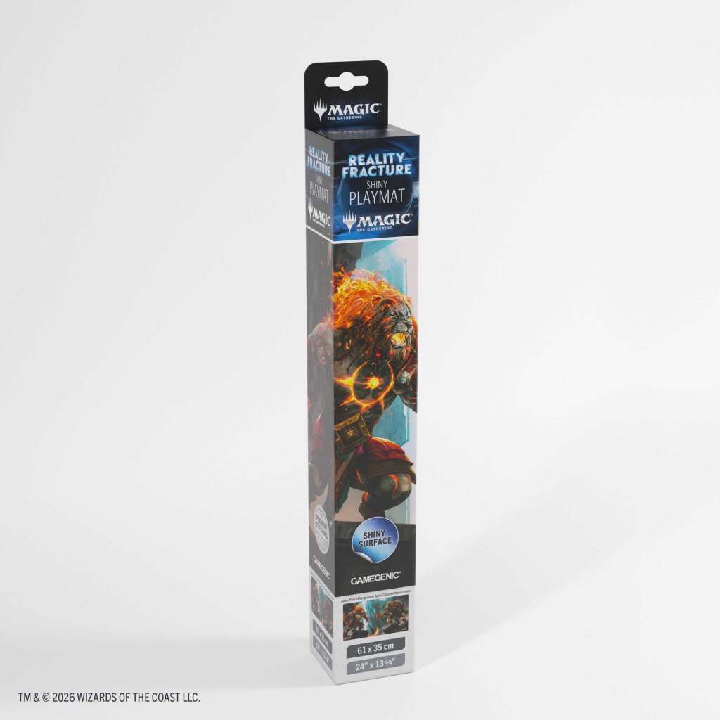 Gamegenic Magic the Gathering: Reality Fracture Shiny Playmat - Ajani, Path of Vengeance/Ajani, Counterattack Leader