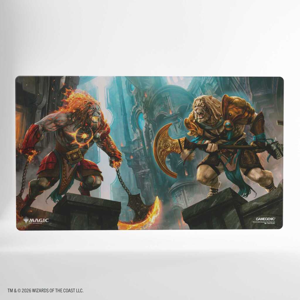 Gamegenic Magic the Gathering: Reality Fracture Shiny Playmat - Ajani, Path of Vengeance/Ajani, Counterattack Leader