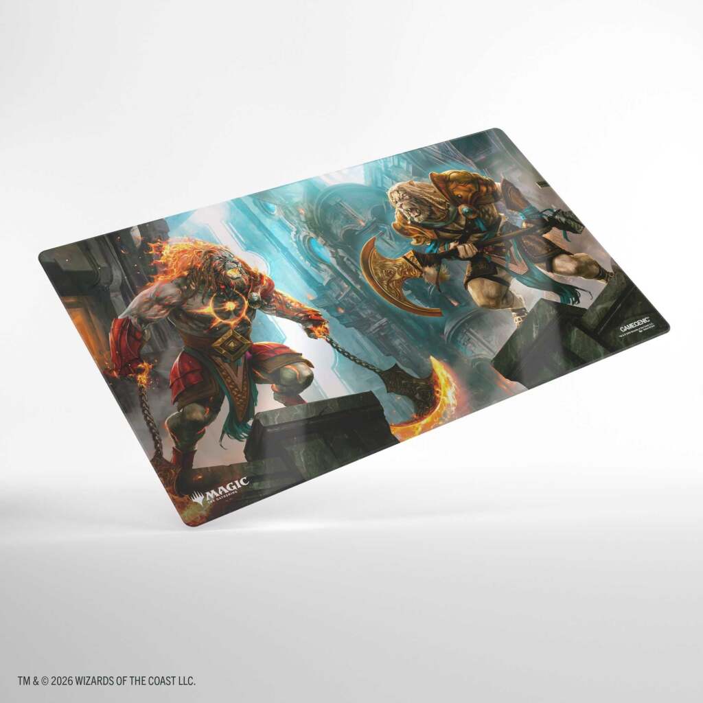 Gamegenic Magic the Gathering: Reality Fracture Shiny Playmat - Ajani, Path of Vengeance/Ajani, Counterattack Leader
