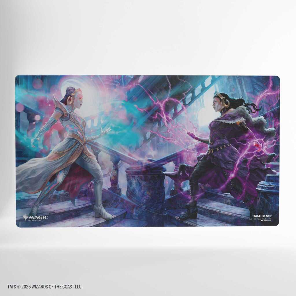 Gamegenic Magic the Gathering: Reality Fracture Shiny Playmat - Liliana, Devoted Healer/Liliana, Callous Necromancer