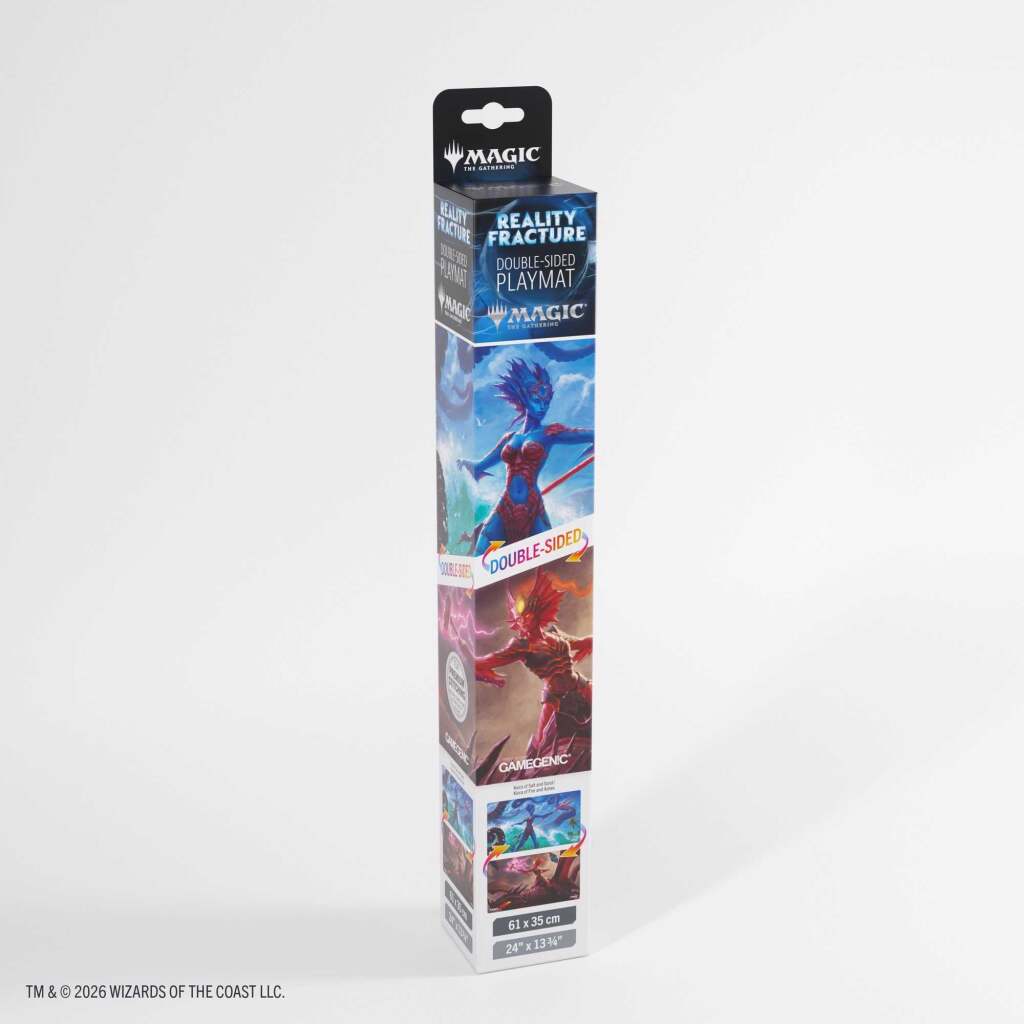 Gamegenic Magic the Gathering: Reality Fracture Double-sided Playmat - Kiora of Salt and Sand/Kiora of Fire and Ashes