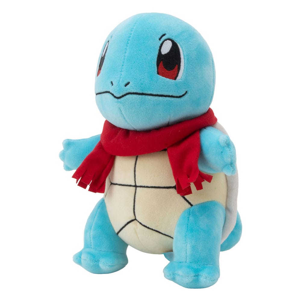 Pokemon 8in Seasonal Plush Squirtle w/Red Scarf