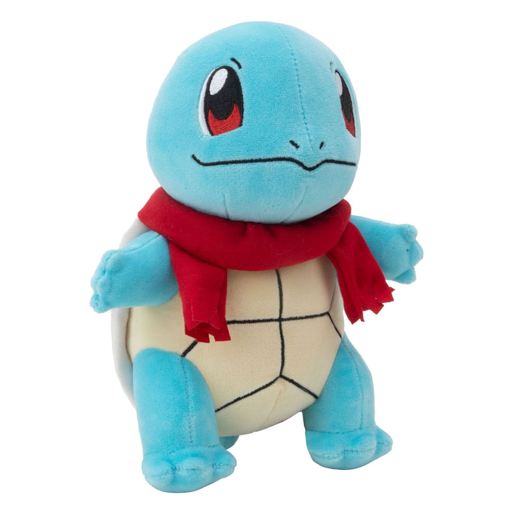Pokemon 8in Seasonal Plush Squirtle w/Red Scarf