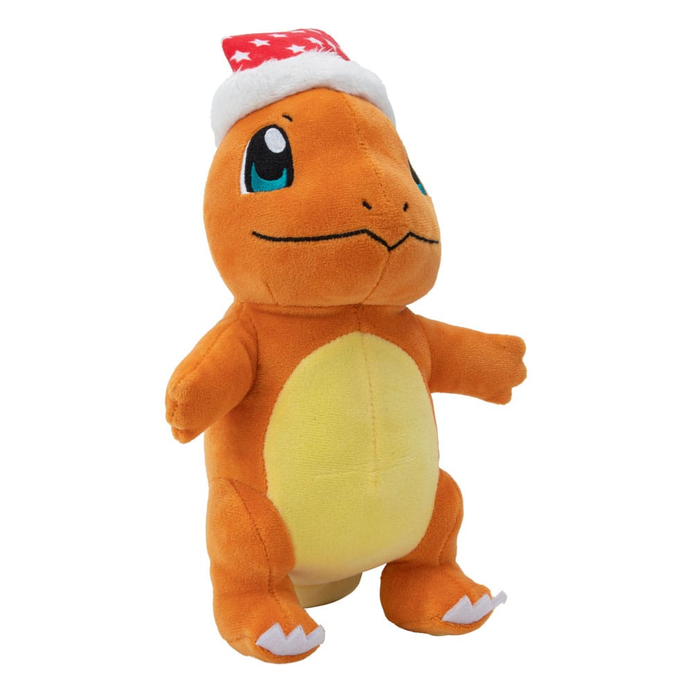 Pokemon 8in Charmander Plush with Santa Hat