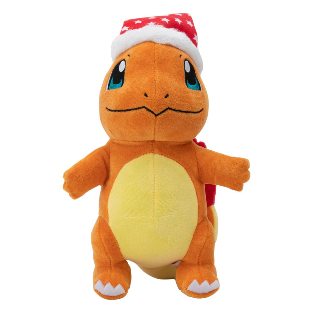 Pokemon 8in Charmander Plush with Santa Hat