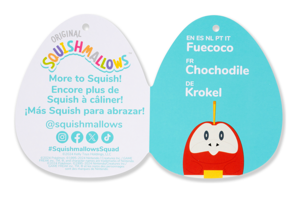Squishmallows Pokemon 14in Fuecoco