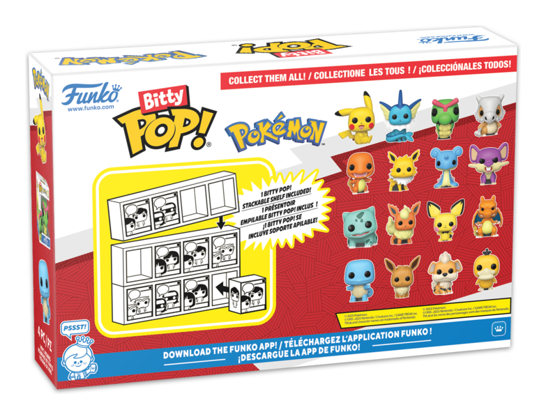 Bitty Pop! Pokemon Squirtle 4 Pack