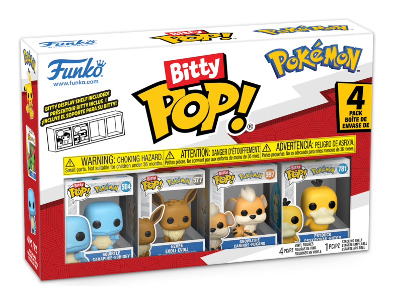 Bitty Pop! Pokemon Squirtle 4 Pack