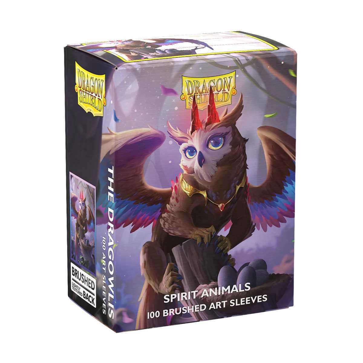 Dragon Shield Brushed Art Standard Sleeves Spirit Animals - The Dragowlis