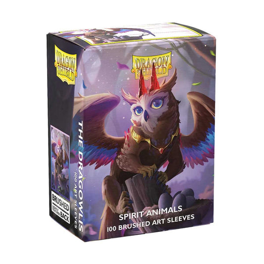 Dragon Shield Brushed Art Standard Sleeves Spirit Animals - The Dragowlis