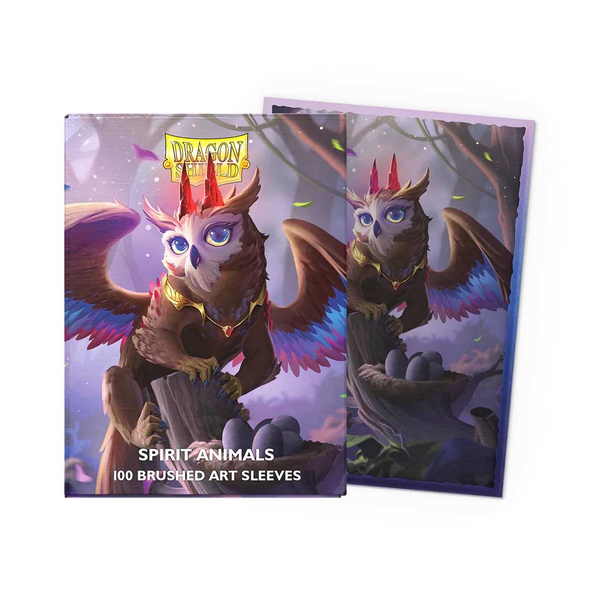 Dragon Shield Brushed Art Standard Sleeves Spirit Animals - The Dragowlis