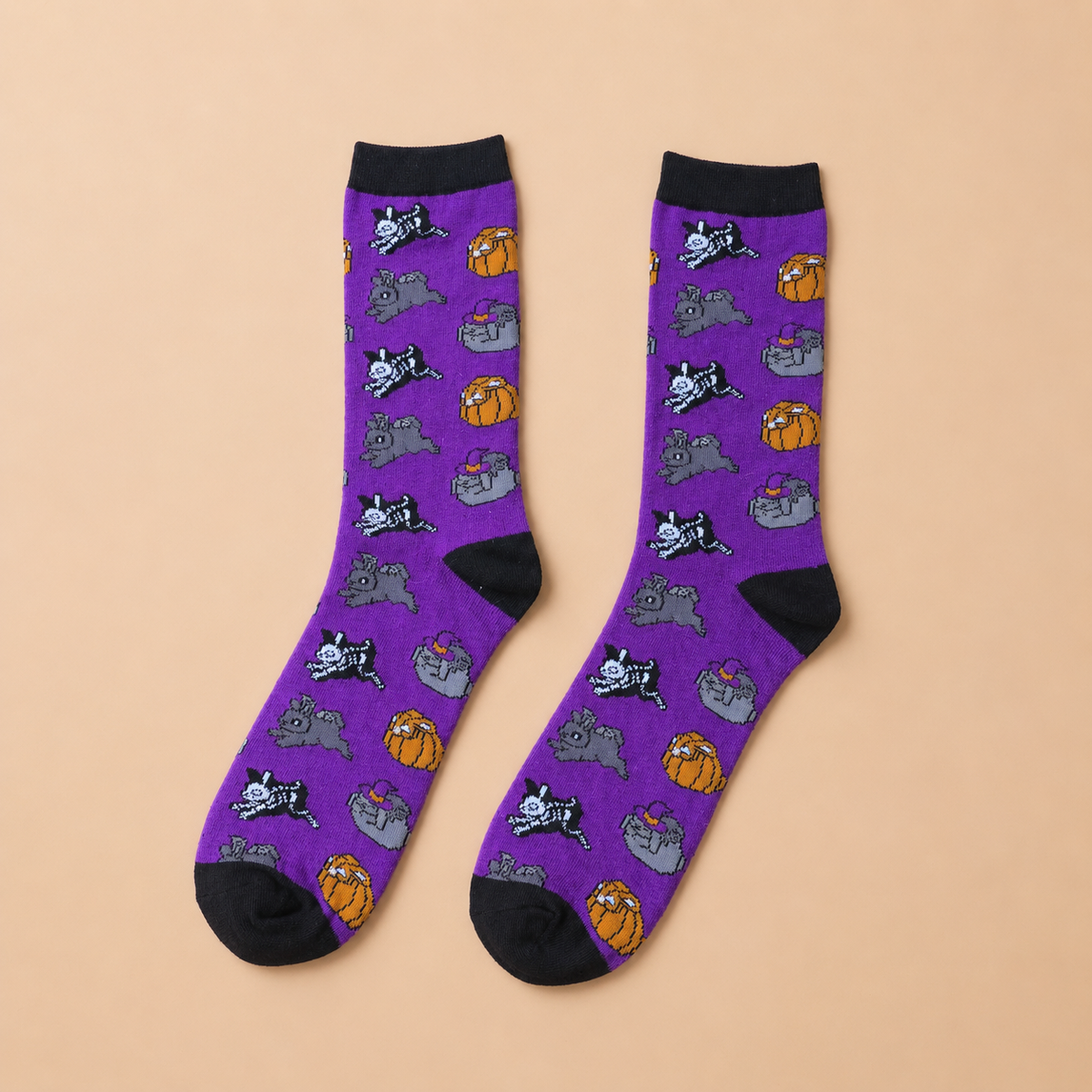 Purple Rabbit Socks