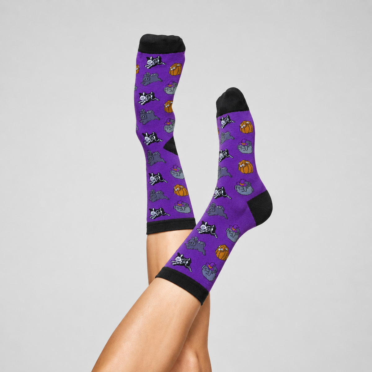 Purple Rabbit Socks