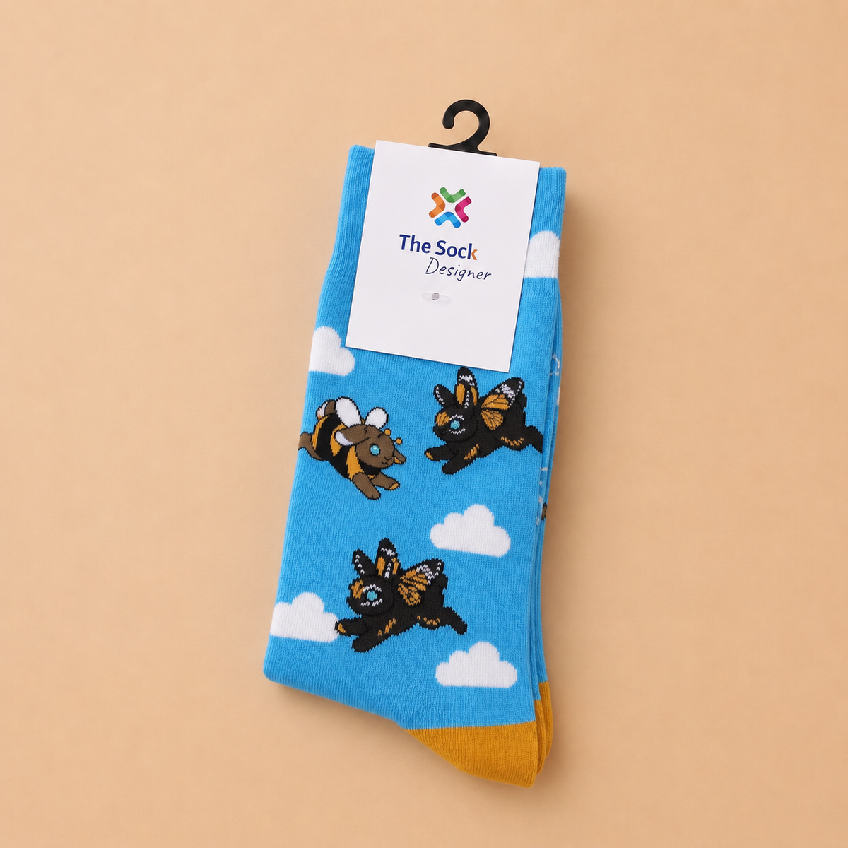 Blue Rabbit Socks