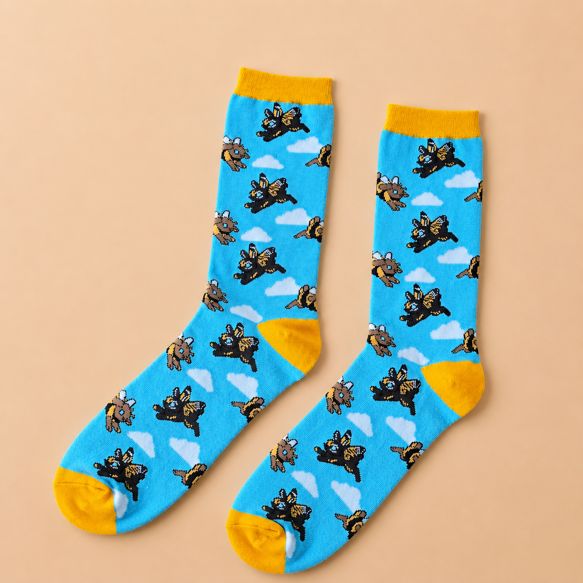 Blue Rabbit Socks
