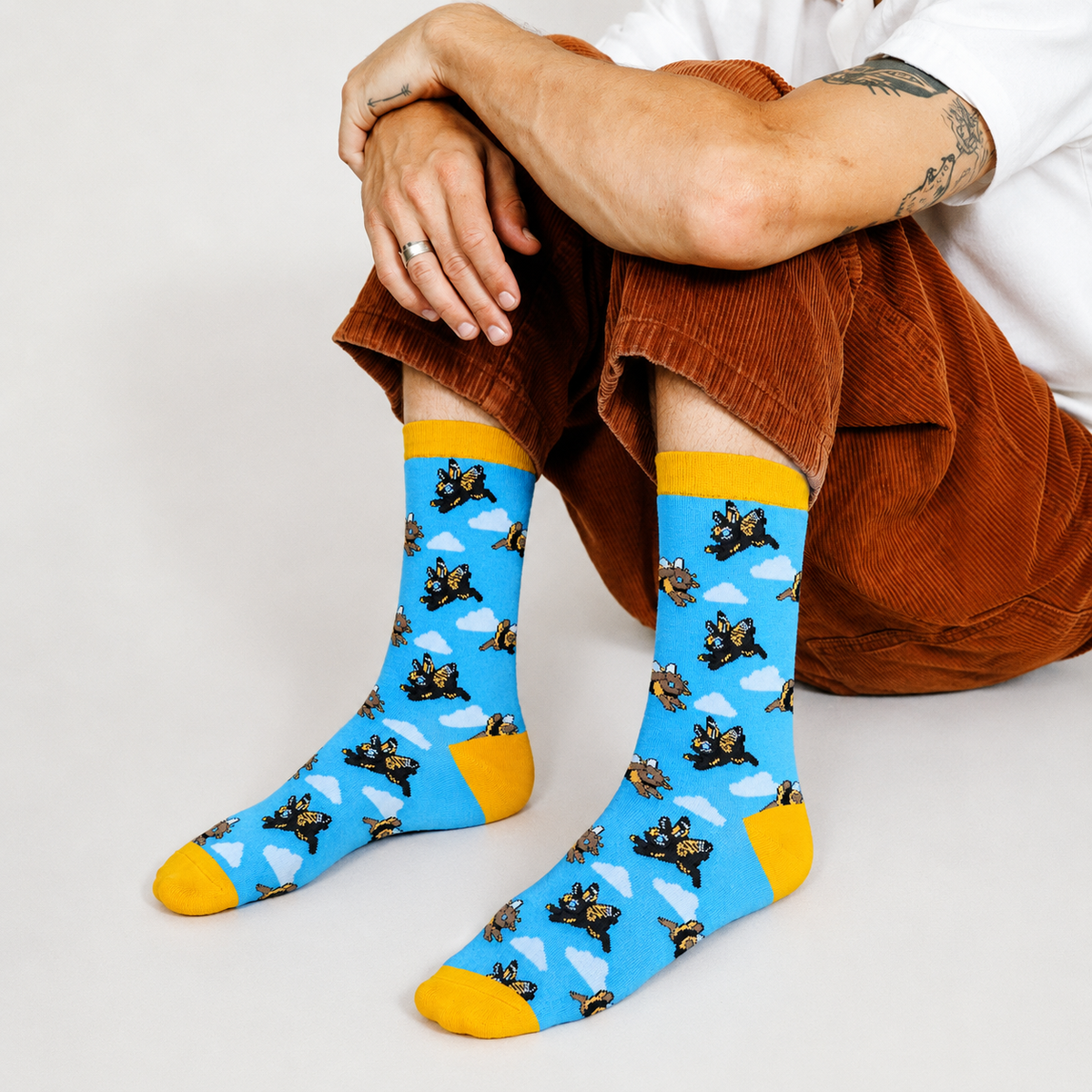 Blue Rabbit Socks