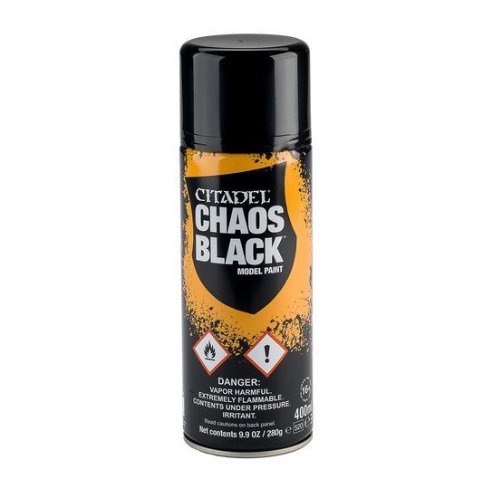 CHAOS BLACK SPRAY PAINT (UK/ROW) (6-PK)