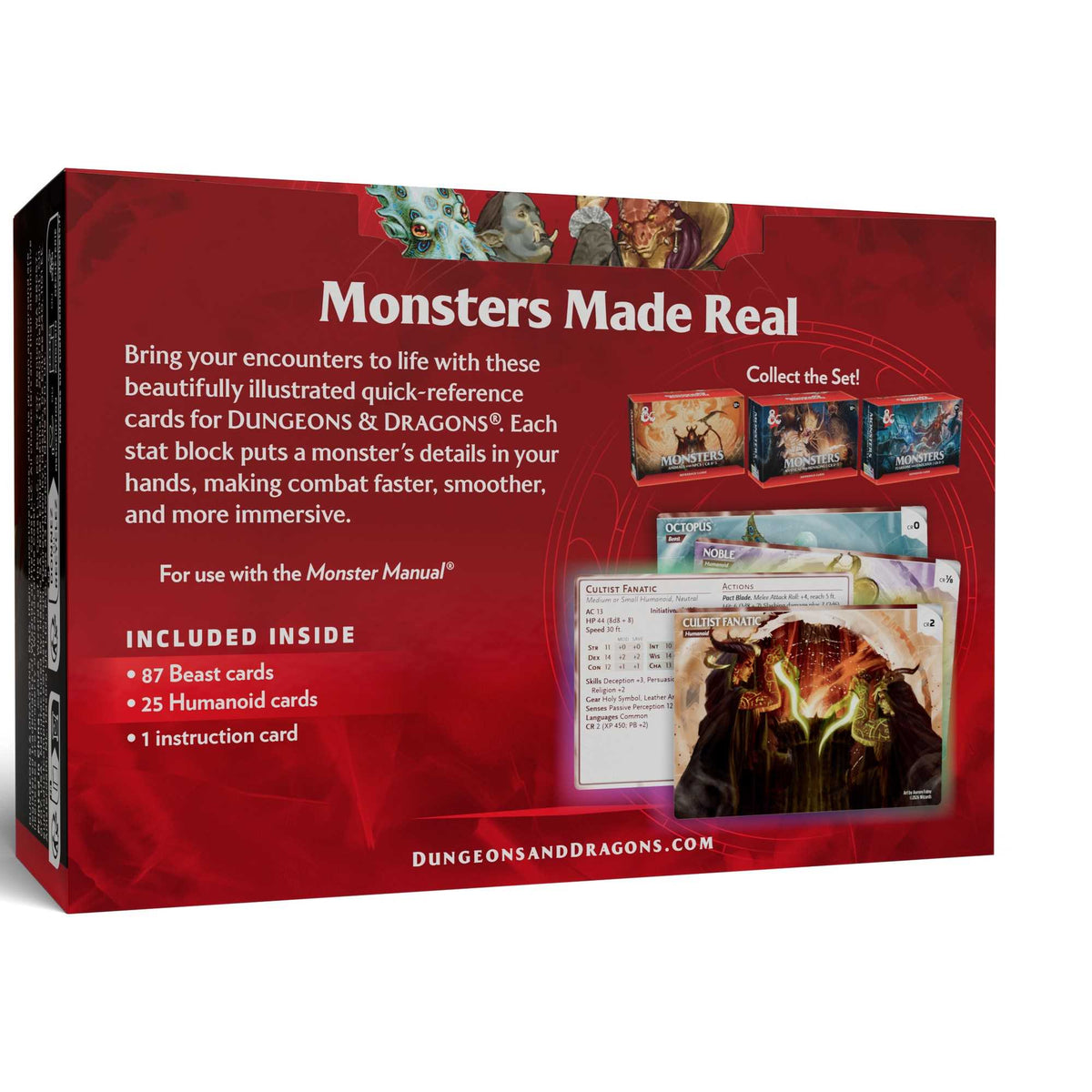Dungeons & Dragons Trove Monster Cards - Animals & NPCs
