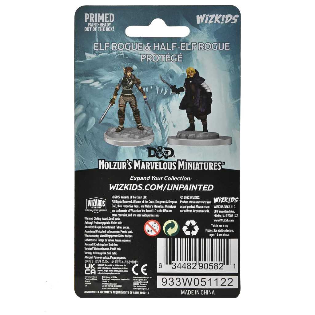 Nolzurs Marvelous Miniatures Elf Rogue & Half-Elf Rogue Protege