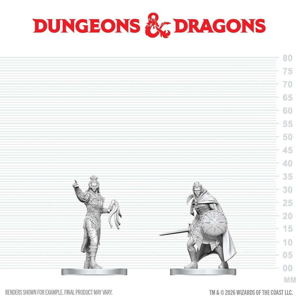 NMM Drow Elite Warrior & Drow Priestess of Lolth