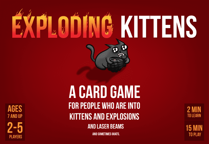Exploding Kittens board game box