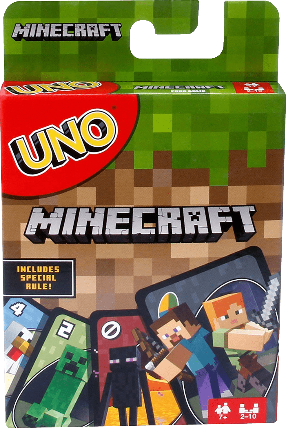 UNO: Minecraft board game box