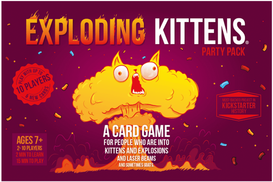 Exploding Kittens: Party Pack board game box