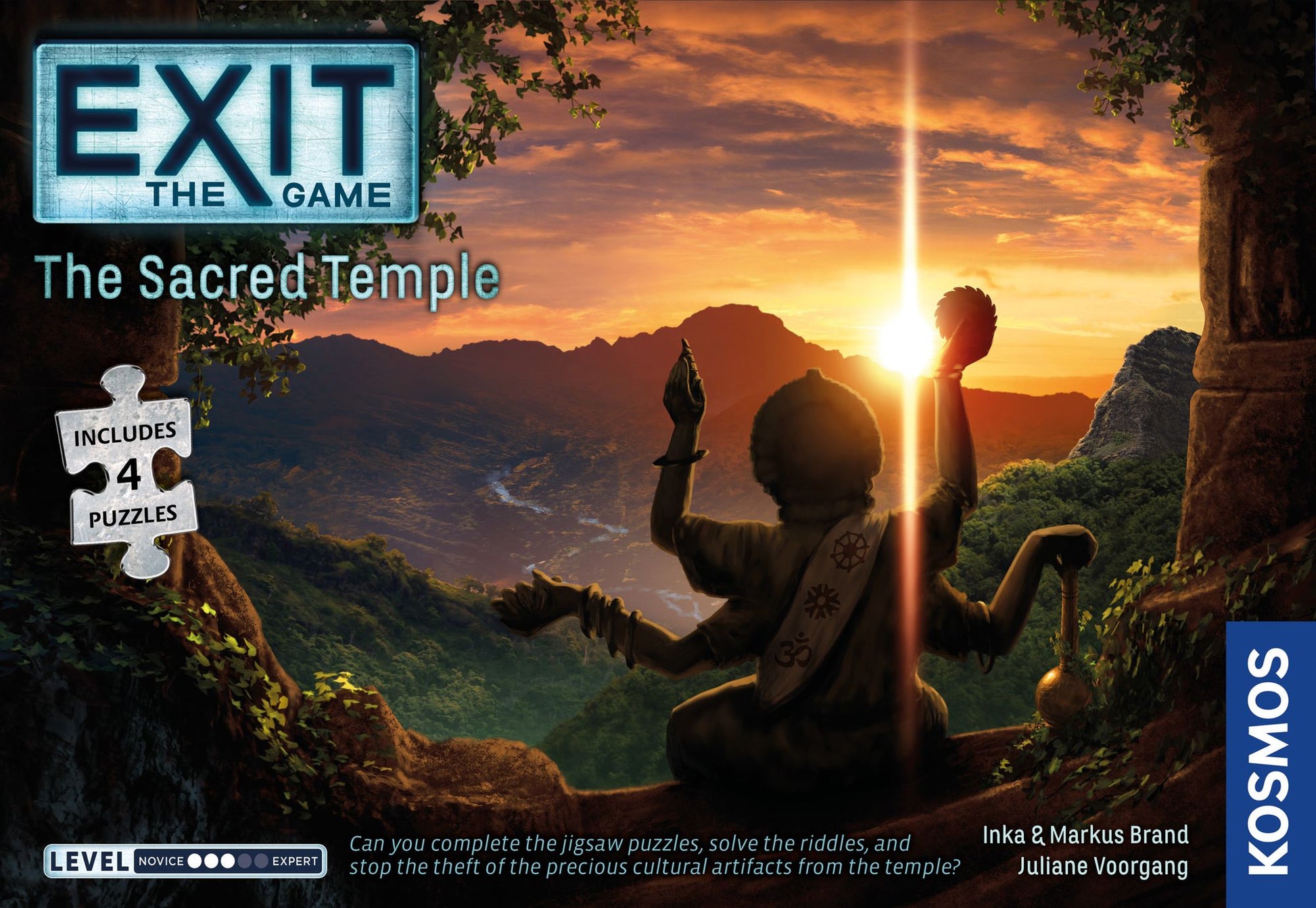 EXIT: The Game + Puzzle – The Sacred Temple board game box